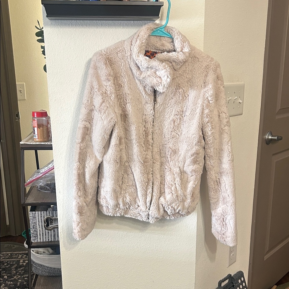 Sanctuary Soft Cream Teddy Jacket
